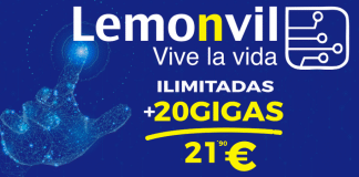 LEMONVIL lanza promocionalmente hasta 40GB por 21€