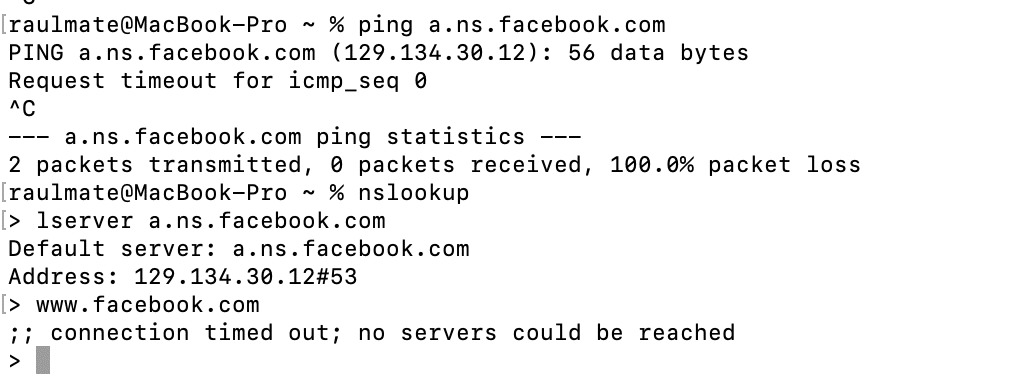Sus propios servidores DNS no responden 