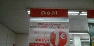 Dia ofrece por 1 euro su SIM con 5 euros de saldo en sus tiendas físicas en portabilidades.