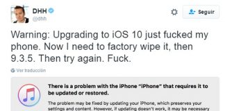 El Peligro de Actualizar a IOS 10: Perder los datos.