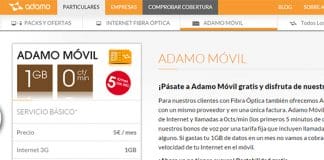 ADAMO ofrecerá telefonía móvil con MASMOVIL con el mejor bono del mercado 5€ 1GB con reducción de velocidad.