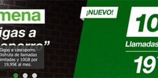 AMENA ataca temporalmente con 10GB e ilimitadas por 19,95€