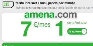 Amena reduce sus tarifas para competir con Tuenti: 7€/mes 1000sms+1cts/min+1GB.