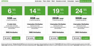 AMENA mejora sus tarifas este verano: 50GB por 24,95€ AMENA 50GB este verano 2019