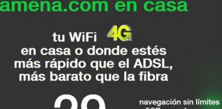 Amena rebaja algunas de sus tarifas algo menos de un euro a costa de reducir el tráfico 4G a la mitad de su conexión en casa.