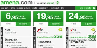 AMENA podría lanzar una ilimitada con 10GB por 24,95€ según rumores en septiembre.