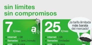 Amena deja en bragas a la competencia reduciendo su tarifa sin limites de minutos con Internet por 25€/mes.