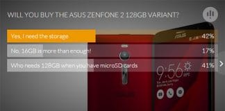ASUS lanza un modelo del Asus Zenfone2 con 128GB internos.