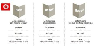 Vodafone baja su tarifa BASE a 1 céntimo minuto sin modificar el trafico de sus tarifas: La mitad de la competencia.