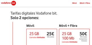 La tarifa BIT de VODAFONE que ataca a O2, PEPEPHONE y LOWI. ¿Es adecuada?