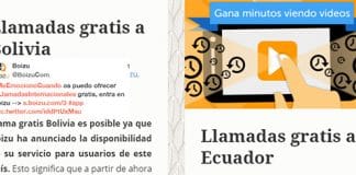BOIZU, llamadas gratuitas al extranjero en la APP y el Navegador por publicidad.
