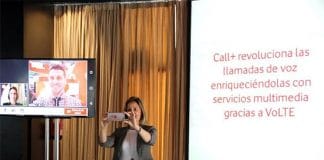 Call+, un nuevo servicio de Vodafone que permitirá al usuario compartir archivos, como imágenes, contactos, mapas o vídeos, al mismo tiempo que habla.