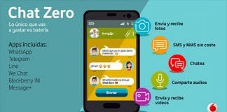 VODAFONE informa que su CHAT ZERO llega a 6 países en Roaming.