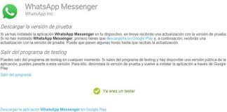 Prueba versiones beta en Android: Whatsapp por ejemplo