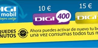 DIGI MOBIL permite ampliar los bonos de voz sin esperar a final de mes. ¡Muy beneficioso!
