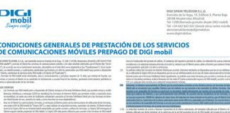 DIGI MOBIL limitó la velocidad reducida 100MB y corta.