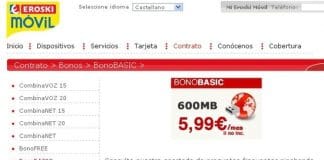 Eroski cambia sus condiciones en sus bonos reduciendo la velocidad a 64kb frente a los 128kb anteriores. La CMT debería regular los precios de los datos para las OMVs.