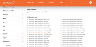 EUSKALTEL subirá precios a partir del 22 de Agosto de 2019. EUSKALTEL subirá precios en Agosto