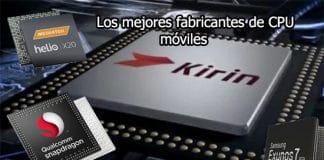 Los mejores procesadores de móvil en el 2015 y 2016.