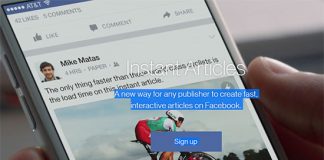 FACEBOOK lanza INSTANT articles para integrar todo en su APP.