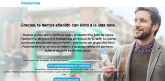 Freedompop cerrará en España el 29 de Diciembre de 2018
