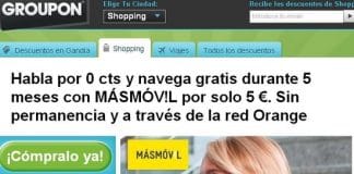 MASMOVIL llega a un acuerdo con GROUPON tienes un día para contratarlo. La tarifa CERO por 5€ 5 meses con 1GB incluido. ¿Qué más se puede pedir?