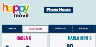 HAPPYMOVIL mejora su tarifa Habla 6 añadiendo llamadas a CERO entre HAPPYMOVIL los 10 primeros minutos de cada llamada.