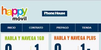 HAPPYMOVIL ofrece 3 meses con un 50% en sus tarifas de entre 3,5€ y 4,5€/mes en sus 0ct/min.