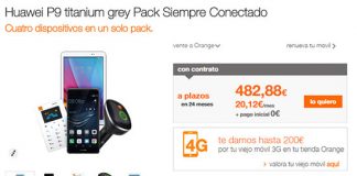 Orange celebra la llegada del nuevo Huawei P9 con un pack multidispositivo