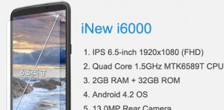 El nuevo móvil de 6.5″ con 2GB de RAM por 280€ con Quad Core 1,5GHZ.