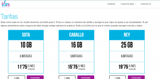 ION MOBILE permite añadir hasta 60GB extras por 1€ ION MOBILE ofrece hasta 60GB extra por 1€