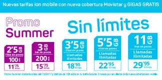 ION MOBILE mejorará sus tarifas siendo OMV FULL con MOVISTAR.
