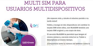 El servicio multi SIM de ION MOBILE al nivel de las operadoras.