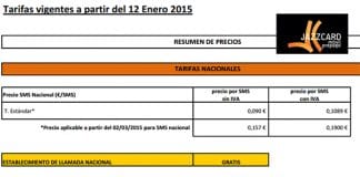 JAZZTEL encarece los precios de los datos esporádicos y de los SMS en prepago.
