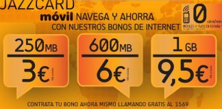 JAZZTEL saca Internet a sus tarifas prepago de 0 céntimos por minuto.