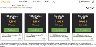 JAZZTEL reducirá a 16kb la velocidad de reducción en mayo.