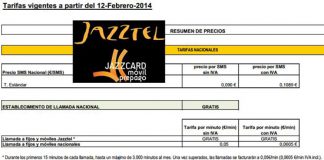 Jazztel volverá a modificar sus tarifas 12 de Febrero incrementando coste SMS y con limites en las llamadas gratuitas entre JAZZTEL.