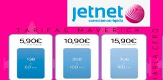 JETNET la única alternativa a la desaparecida tarifa de 2GB de OCEANS.