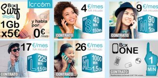 LCRMOVIL también encarece sus tarifas entre 1€ y 3€ al mes.