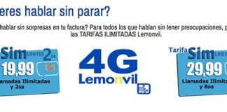 Lemonvil una nueva marca de IOS: ilimitadas de 2GB y 8GB.