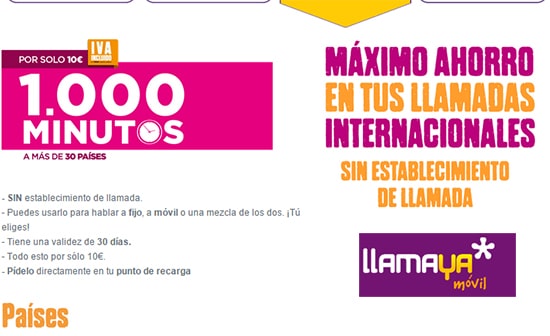 LlamaYa lanza un bono de 1000 minutos por 10€ a algunos ...
