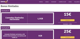 Llamaya lanza nuevos bonos de voz y datos : Mejores con MASMOVIL.