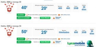 LYCAMOBILE se apunta con una tarifa ilimitada en minutos con 2GB en prepago de 25€ con red MOVISTAR.