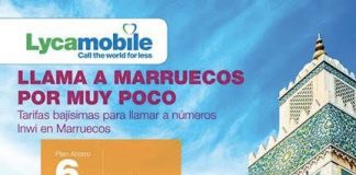 LYCAMOBILE divide por 3 el coste de llamar a Marruecos.