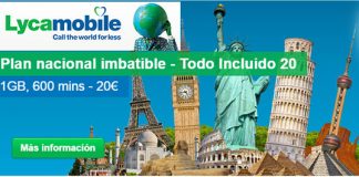 LYCAMOBILE añade destinos a sus bonos de VOZ y DATOS.