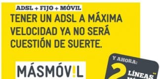 MASMOVIL regala 2 lineas de móvil de 100 minutos con la ADSL imitando las ofertas de JAZZTEL.