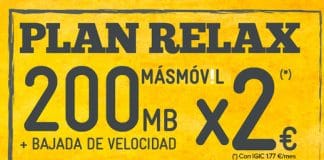 MASMOVIL lanza su bono RELAX con reducción de velocidad 200MB. ¡Muy buena idea!