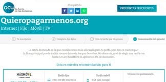 MASMOVIL ganadora en la subasta de la OCU: 8% descuento.
