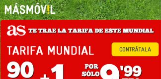 MASMOVIL ofrece una tarifa Mundial por 10€ con 90 minutos y 1GB incluso en prepago.