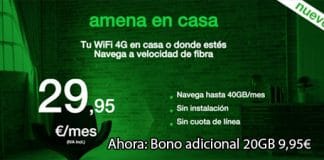 AMENA en casa lanza un bono de 20GB extra por 9,95€ ¿Alternativas?